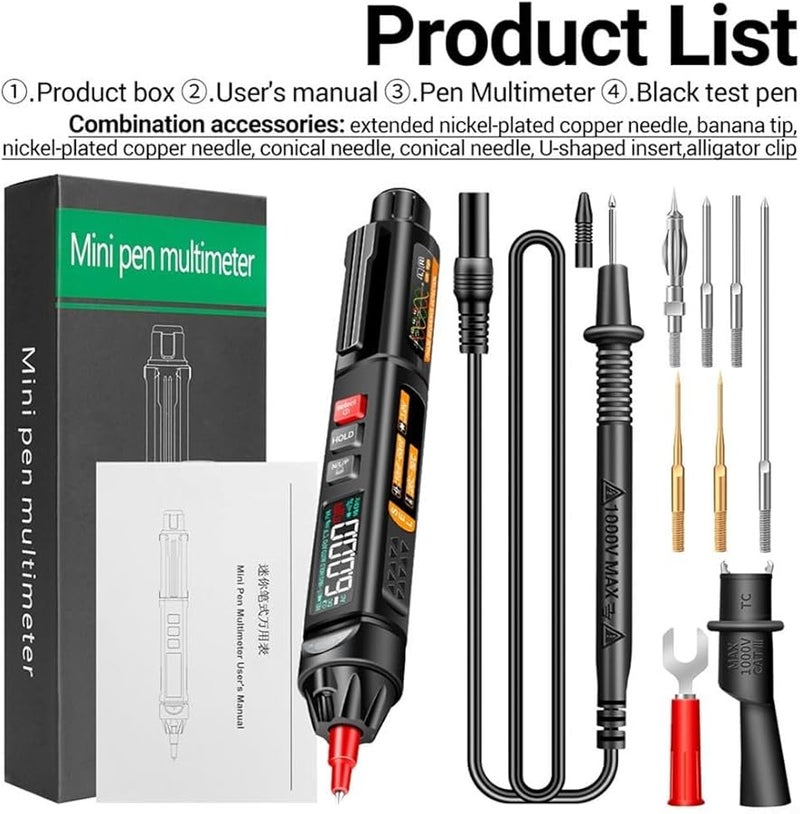 Mini Digital Multimeter Pen With Voice Broadcast And Non Contact Voltage Detection Size B - Image 4