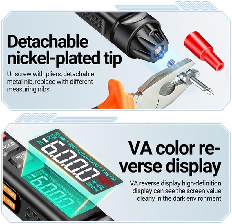 Mini Digital Multimeter Pen With Voice Broadcast And Non Contact Voltage Detection Size B - Image 5