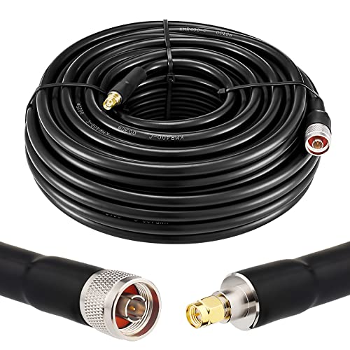 XRDS -RF XRDS-RF KMR400 SMA to N Cable 75ft, N-Male to SMA-Male Connector Low Loss Extension 50 Ohm - Image 1