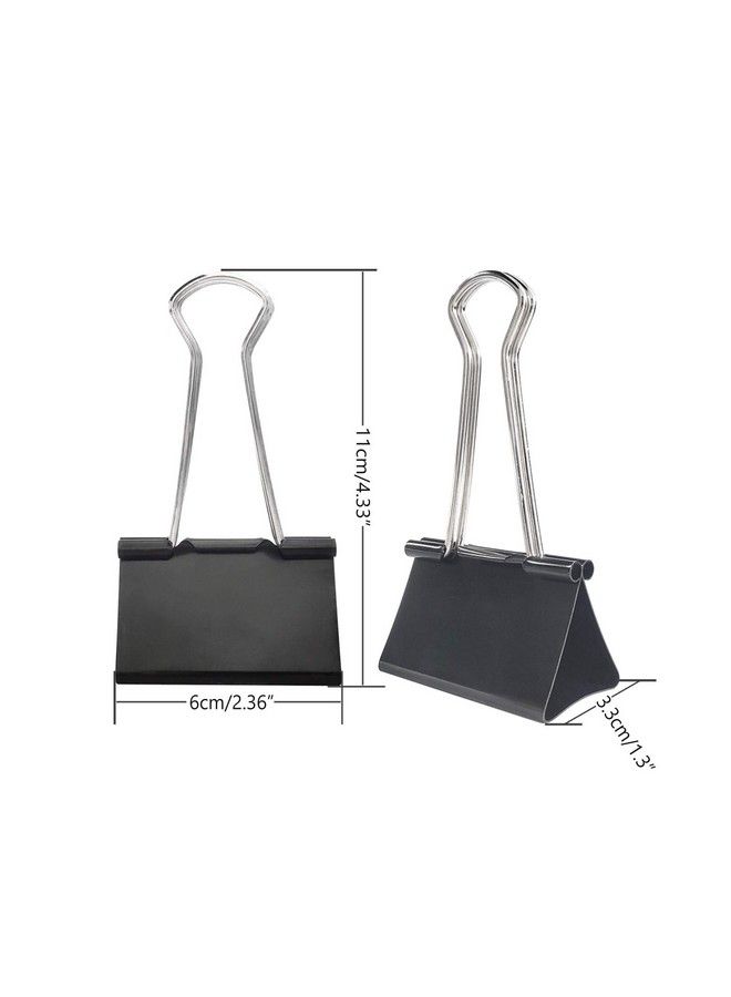DSTELIN Extra Large Binder Clips 2.4Inch (18 Pack) Big Paper Clamps For Office Supplies Black  - Image 3