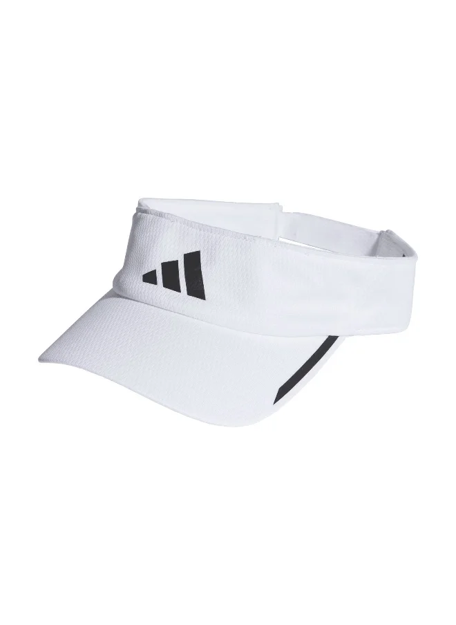 اديداس adidas Run Visor A.R. White Running Headwear OSFW