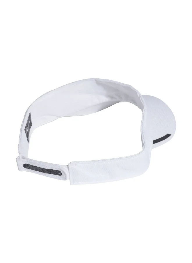 اديداس adidas Run Visor A.R. White Running Headwear OSFW