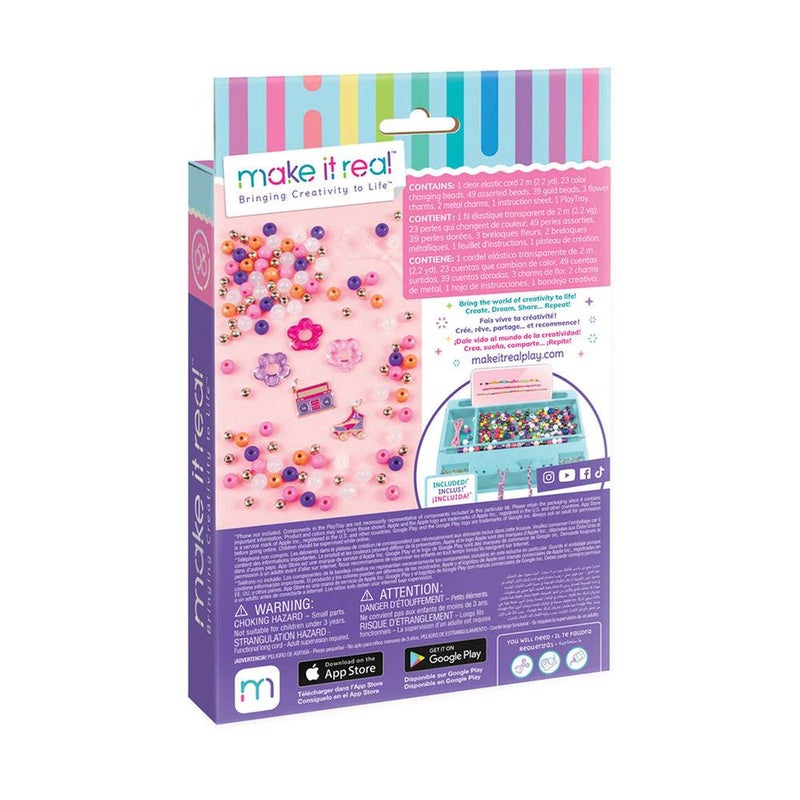 Make It Real مجموعة صنع الأساور الملونة للكشف عن الألوان (119 قطعة) - Image 2