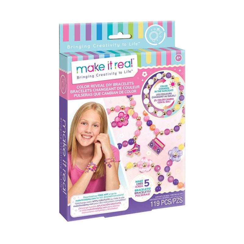 Make It Real مجموعة صنع الأساور الملونة للكشف عن الألوان (119 قطعة) - Image 1