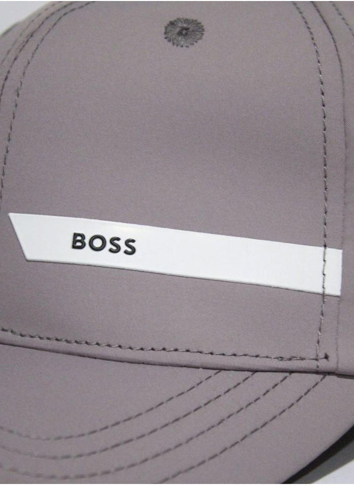 BOSS BOSS Men's Flag Detail Baseball Cap Grey  - Image 2