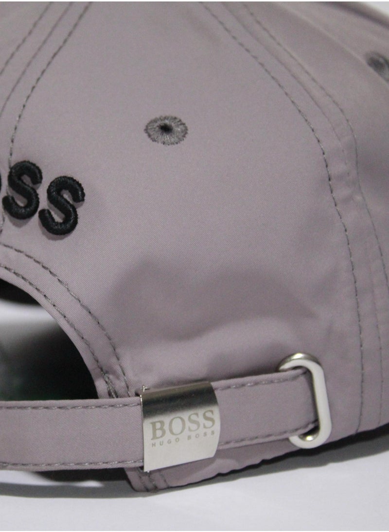 BOSS BOSS Men's Flag Detail Baseball Cap Grey  - Image 5