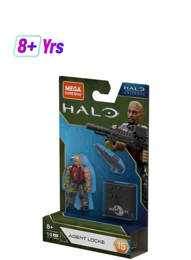 MEGA CONSTRUX Mega Bloks Agent Locke Halo Universe Figure  - Image 1
