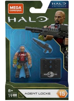 MEGA CONSTRUX Mega Bloks Agent Locke Halo Universe Figure  - Image 3