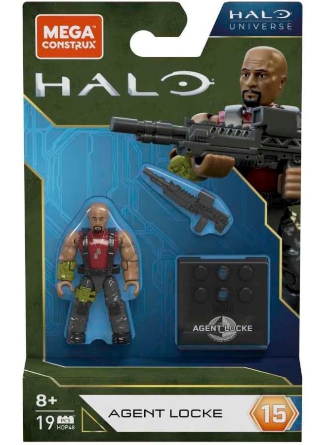 MEGA CONSTRUX Mega Bloks Agent Locke Halo Universe Figure  - Image 3