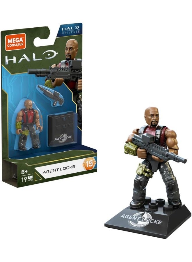 MEGA CONSTRUX Mega Bloks Agent Locke Halo Universe Figure  - Image 5