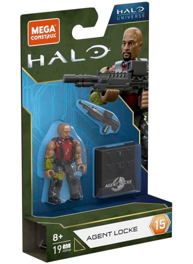 MEGA CONSTRUX Mega Bloks Agent Locke Halo Universe Figure  - Image 2