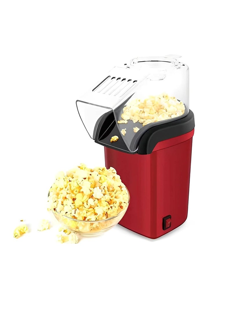 Excefore Hot Air Popcorn Popper Machine, Mini Air Popper Popcorn Maker, Electric Popcorn Maker, 2 Minute Fast Popcorn Machine with Measuring Cup, No Oil BPA Free Air Popper for Home Movie, Party - Image 1