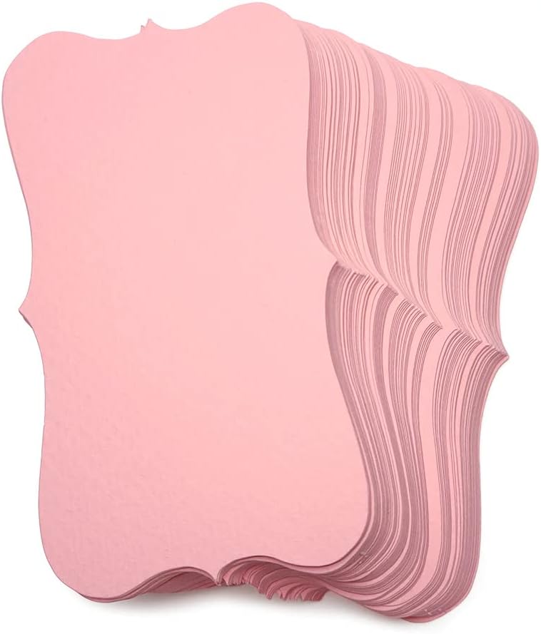 PPAPPAPPIYO Pink Paper Index Cards Business Cards (100) Paper3.54inx1.96in P04 - Blank - Image 2