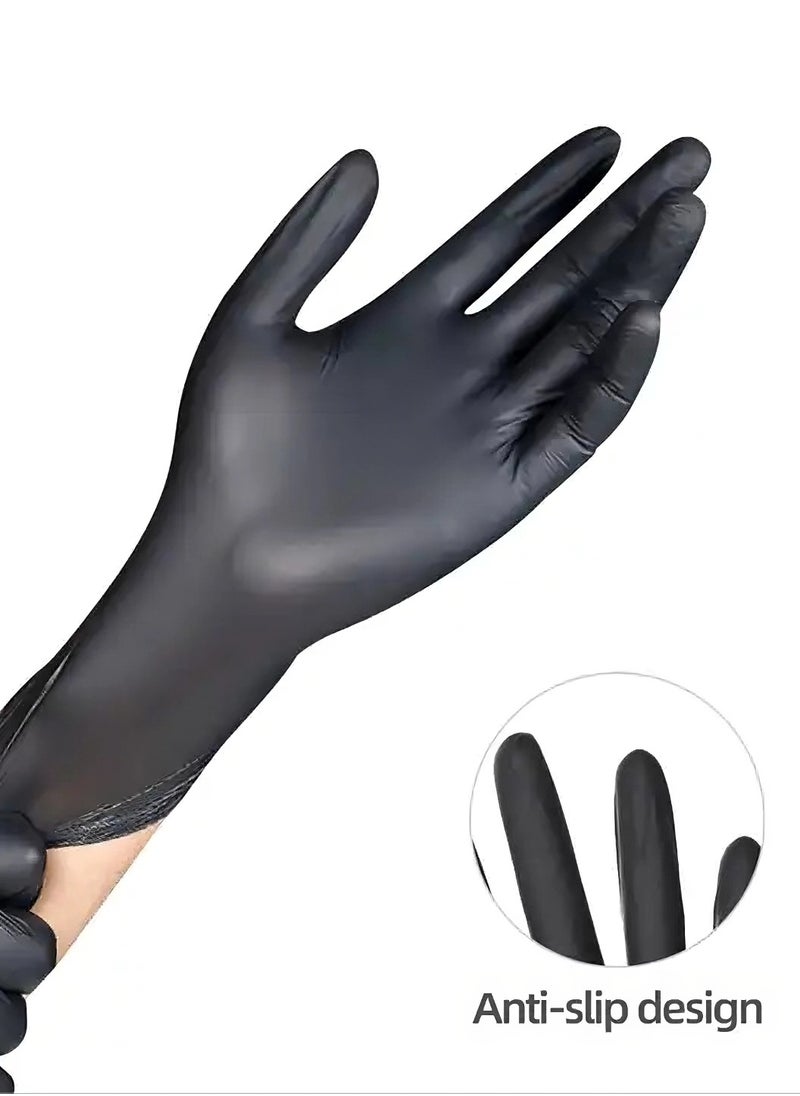 GATAMO Black Nitrile Gloves Large - 100 Pieces, Non-Sterile, Powder-Free, Nitrile Hand Protection  - Image 2