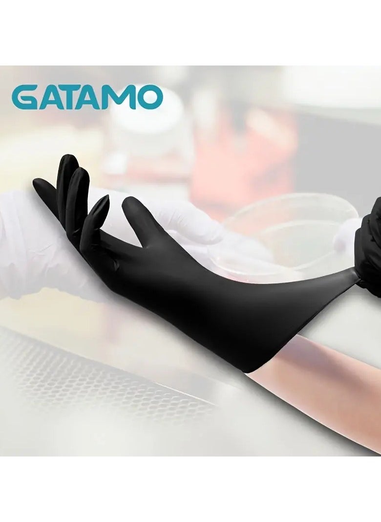 GATAMO Black Nitrile Gloves Large - 100 Pieces, Non-Sterile, Powder-Free, Nitrile Hand Protection  - Image 4