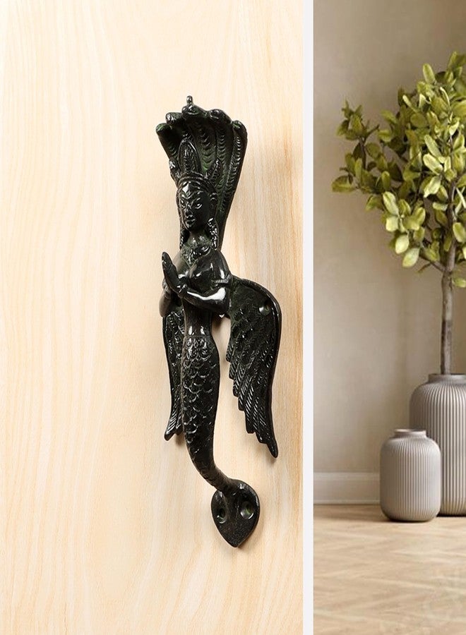 Two Moustaches Nagkanya Design Brass Door Handle, Door Handle for Home & Office, Brass Door Pulls, Handle for Pooja Room, Standard, Pack of 1 - Image 2