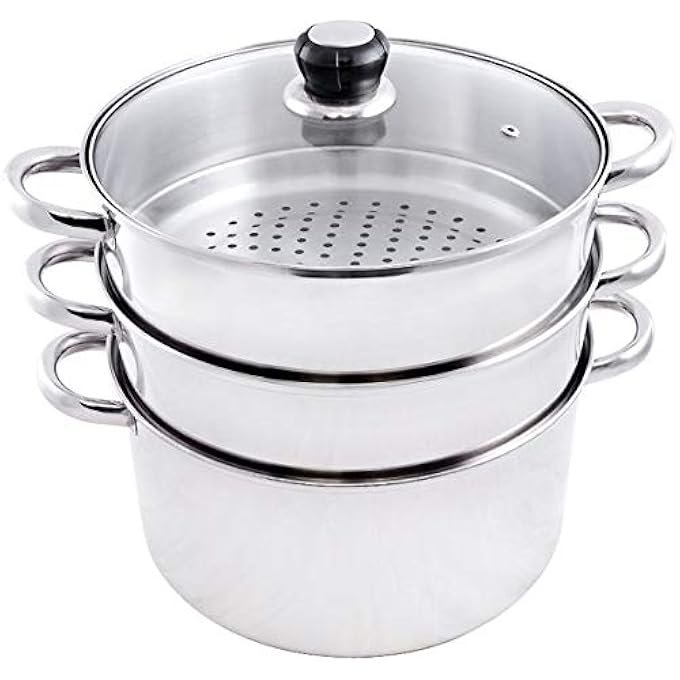 3 Level Steamer Silver 24 cm JY174A 24CB - Image 3