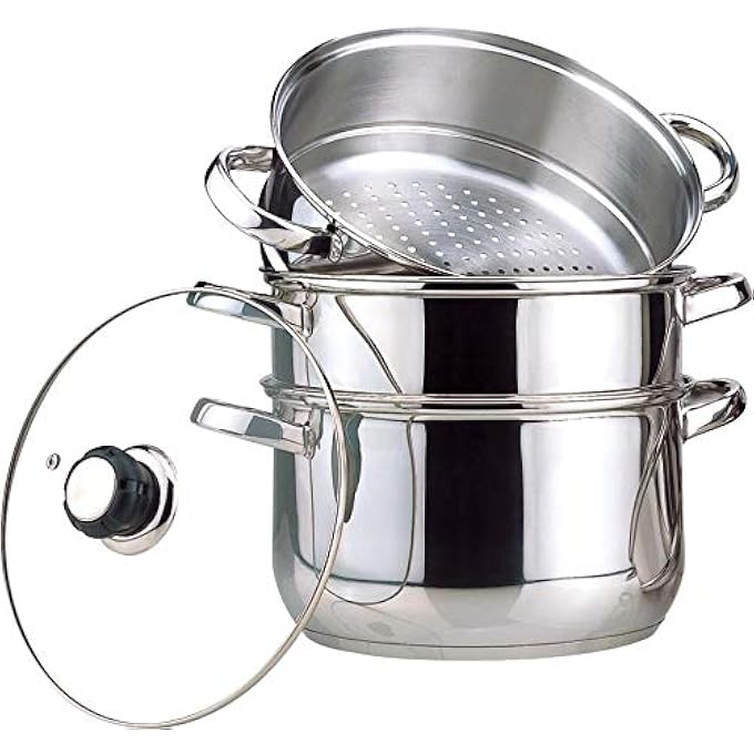 3 Level Steamer Silver 24 cm JY174A 24CB - Image 2