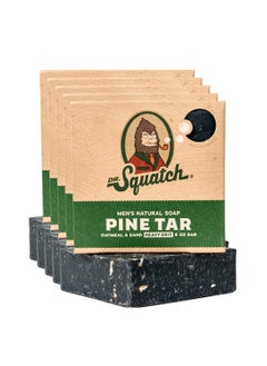 Dr. Squatch Dr Squatch All Natural Bar Soap for Men with Heavy Grit 5 Pack Pine Tar 