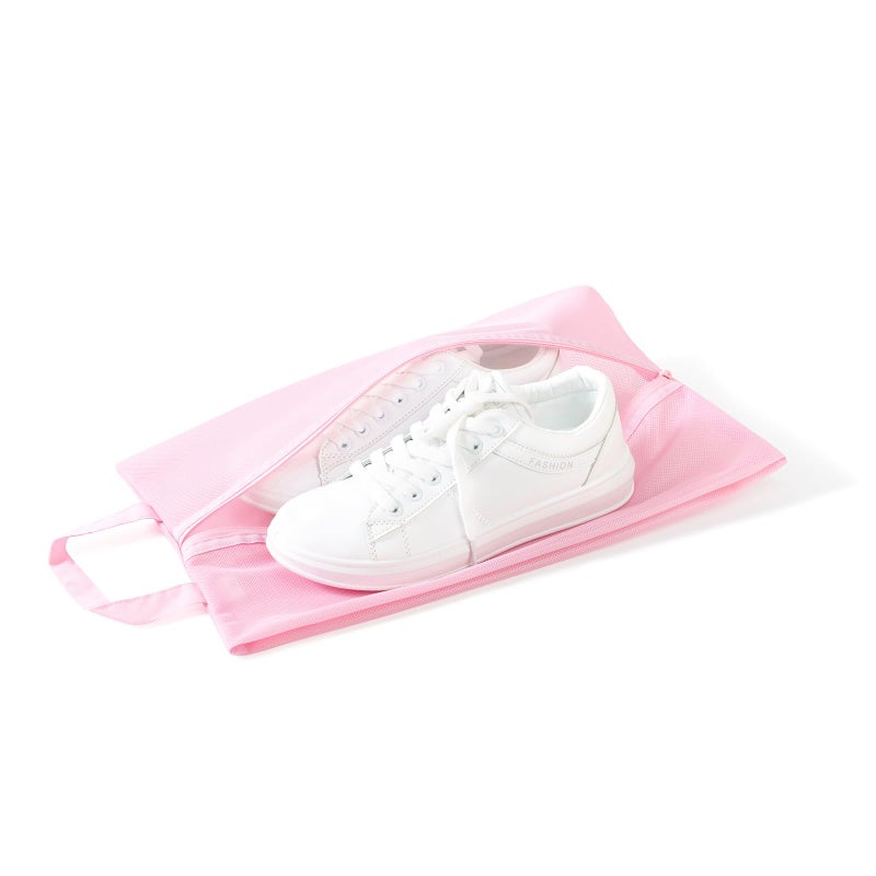 pack all Shoe Bag for Travel, Water-Resistant Shoe Pouch for Gym, Odor-Resistant Soccer Cleats Bag for Sport (Pink, 1-Pack) - Image 4