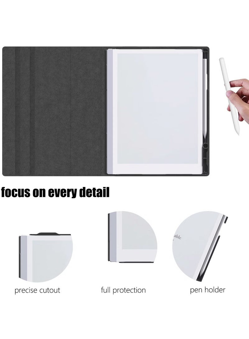 بروماس حافظة لجهاز لوحي ورقي رائع مقاس 10.3 بوصات 2020، ذات ملمس رقيق وخفيف الوزن وغطاء ذكي لجهاز لوحي ورقي رائع مع فتحة قلم (فقط للأقلام الأصلية)، وليس للأقلام الرائعة 1 - Image 2