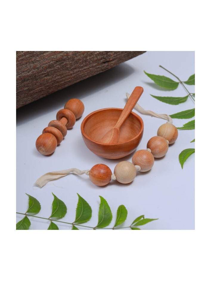 Ariro New Born Neem Wood Gift Set - Image 1