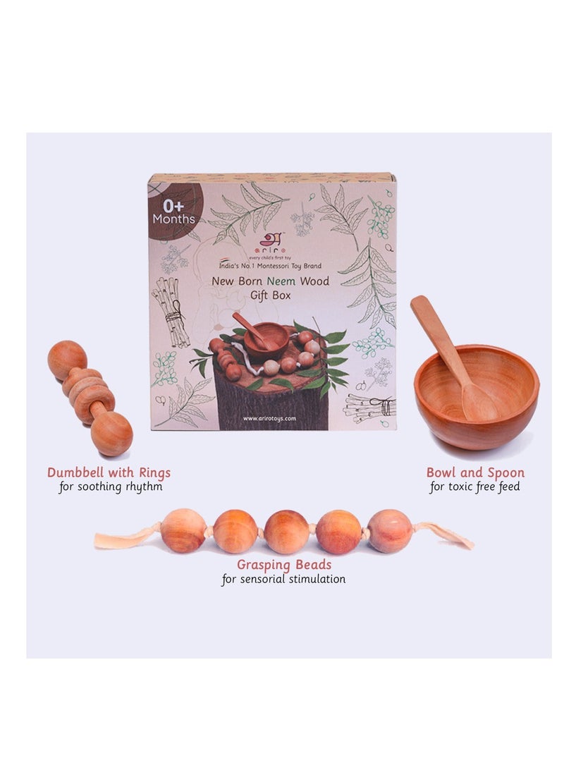 Ariro New Born Neem Wood Gift Set - Image 3