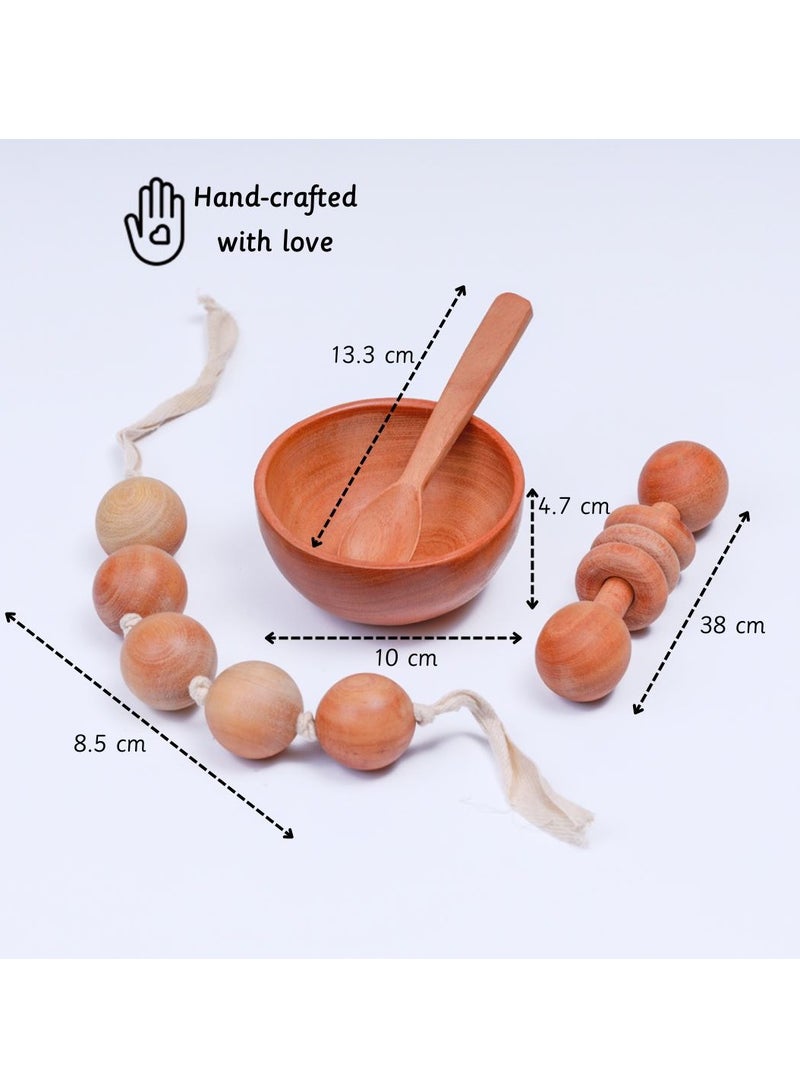 Ariro New Born Neem Wood Gift Set - Image 5