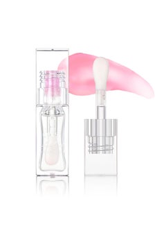 Gecomo Hydrating Shimmer Lip Glow Oil Color Changing Tint Moisturizing Lip Oil Glossy Transparent Plumping Lip Gloss Tinted Lip Oil for Lip Care 023 OZ Q239406 