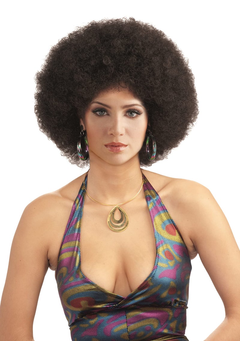 Forum Novelties Rubie's Adult Deluxe Afro Costume Wig, Brown - Image 2