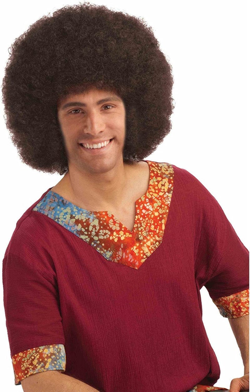Forum Novelties Rubie's Adult Deluxe Afro Costume Wig, Brown - Image 1