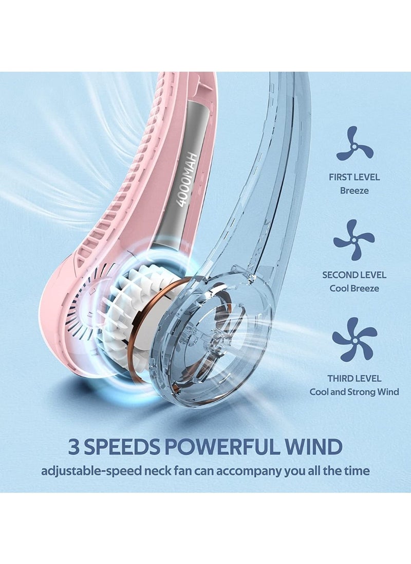 Huitich Bladeless Neck Fan Portable Rechargeable Hanging Wearable Cooling Fan  - Image 3