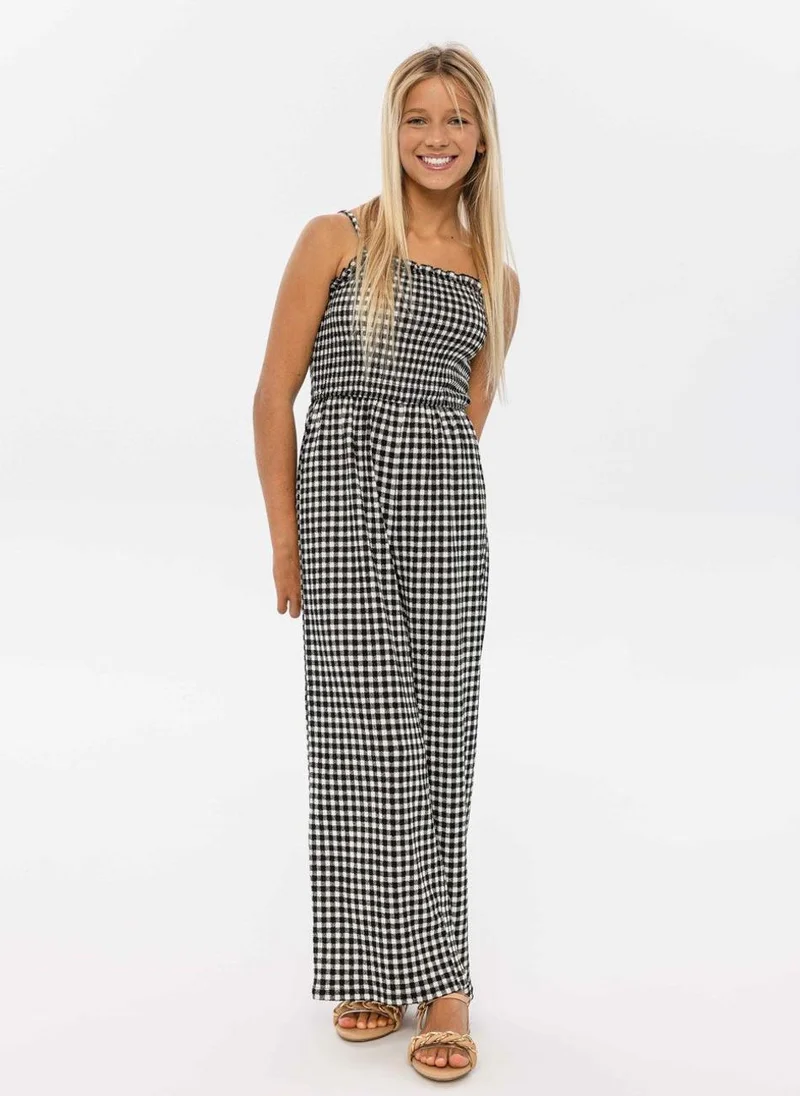 MINOTI Teen Girls Check Jumpsuit