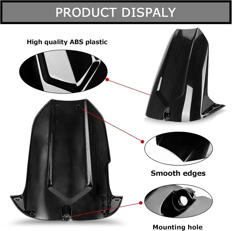 psler Rear Mudguard Tire Hugger for YZF R6 2003-2005 and for R6S 2006-2009 (Black) - Image 3
