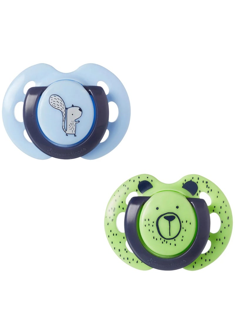 tommee tippee Fun Friends 2 Orthodontic Soothers 0-6M - Image 2