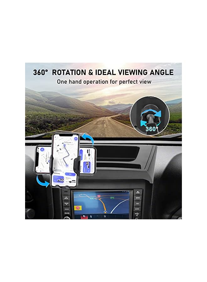 Green Tiger Upgraded Phone Mount for 2011-2017 Jeep Wrangler JK JKU, Multi-Mount Phone Holder Dash Tray Storage Box System Kit with Extension Arm Metal Rod - Image 3