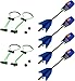 Zing HyperStrike Bow Bungee Replacement and Arrow Refill Pack Includes 2 Green HyperStrike Bungee Sets and 4 Blue Zonic Whistling Arrows Launches up to 250 Feet Blue Arrows Green Bungees - Image 2