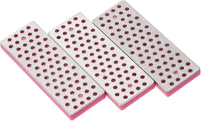 PATIKIL 70mm 500 Grit Fine Ski Snowboard Diamond Stone, 3 Pack Ski Edge Sharpener Diamond Edge Files Snowboard - Image 1