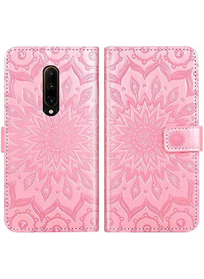 erorex Phone Case For Oneplus 7 Pro Wallet Cases With Tempered Glass Screen Protector And Leather Flip Cover Card Holder Stand Oneplus7Pro 5G One Plus 1 Plus 7 1Plus Oneplus7 7Pro One Plus 1 Plus Seven Women Rose Gold  - Image 5