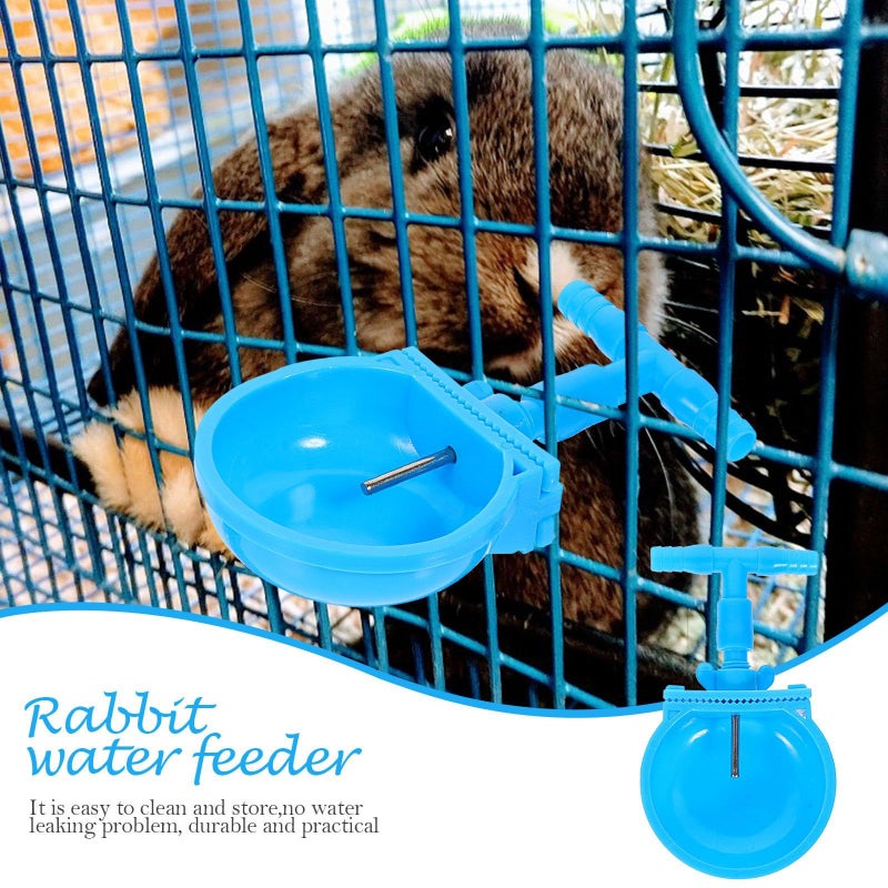 4Pcs Rabbit Water Bowls With 3 Way Connector Automatic Dispenser For Small Animals Cage - Image 4