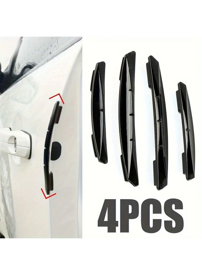 Black Anti Collision Gel Strip Car Door Scratch Protection Invisible Sticker - Image 1