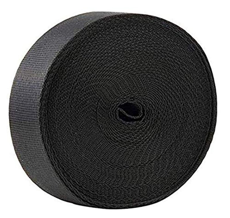 HORNO 10 Yards 1 Inch Wide Black Nylon Heavy Duty Webbing Strap 