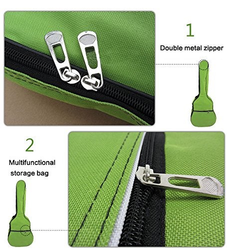 HOT SEAL 5MM Sponge Waterproof Durable Colorful Conventional Guitar Case Bag with Storage (For 40&41 Inch, Orange) - Image 4