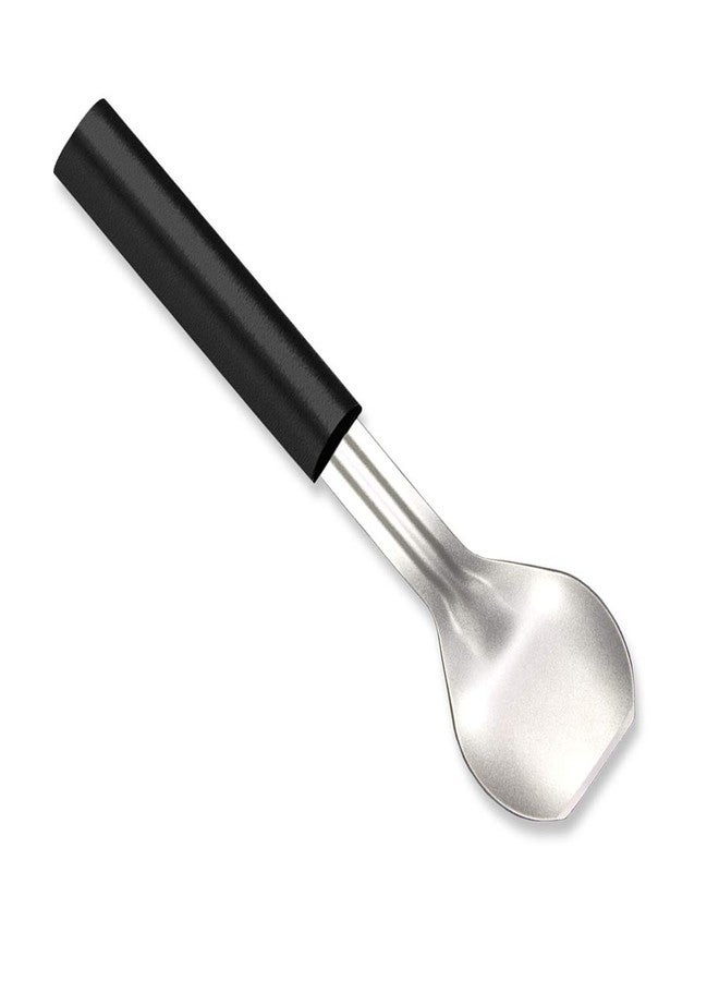Rada Cutlery Ice Cream Scoop (W237), 2.38x2.38 Stainless Steel Bowl, 9.25" Length, Made in USA, Black Handle - Image 1