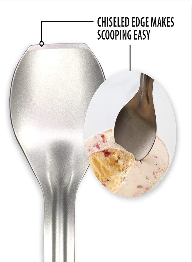 Rada Cutlery Ice Cream Scoop (W237), 2.38x2.38 Stainless Steel Bowl, 9.25" Length, Made in USA, Black Handle - Image 3