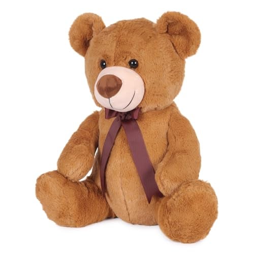 Mirada Sitting Teddy Bear Soft Plush Toy | Brown Stuffed Animal for Kids & Toddlers | Soft Toys for Kids, Teddy Bears, Soft Teddy Bear, Stuffed Animals, Cuddle Toy, Cute Soft Toys, Baby Gift | 35cm - Image 3