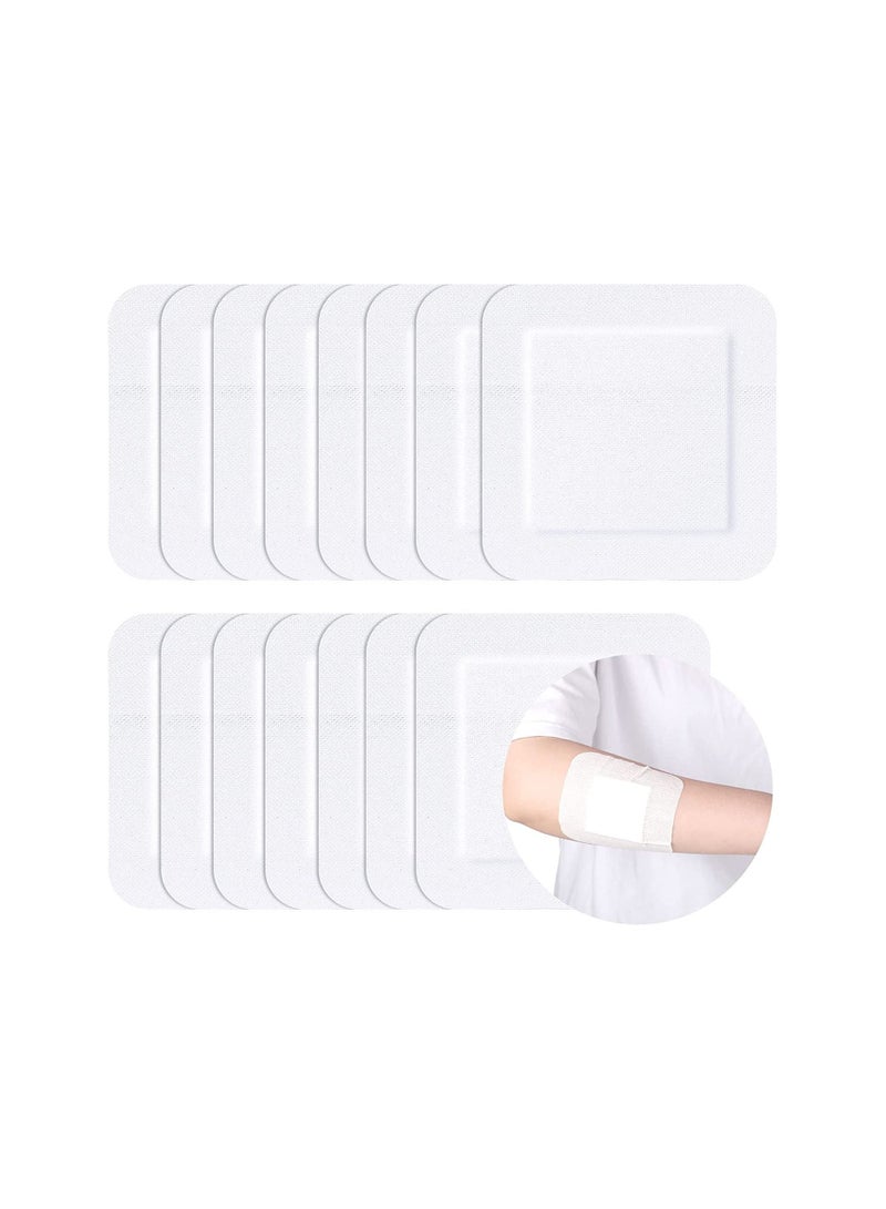 20 Packs Bordered Gauze-Island Dressing Wound Bandage Sterile Adhesive Gauze Pads Patches Post Shower Breathable Borders Individually Packed Pouches Tapes - Image 1