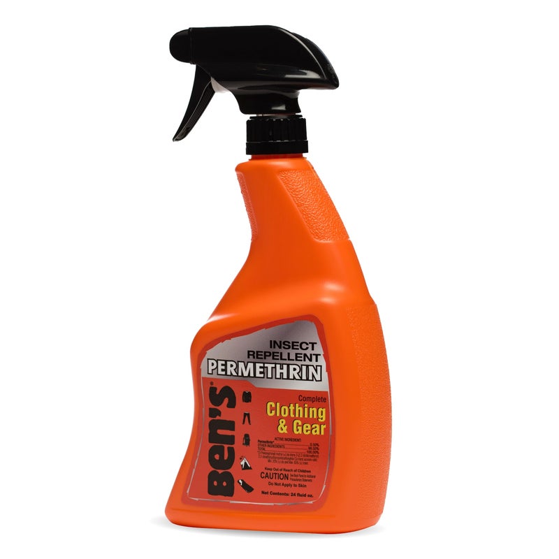Ben's Clothing & Gear Insect Repellent - Long-Lasting Insect Protection Spray for Clothes & Gear - Contains Permethrin & Lasts Up to 6 Weeks - 24 fl oz - Image 1