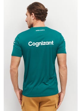 Aston Martin Men Sportswear Fit Short Sleeve Training T-Shirt, Green  - Image 2