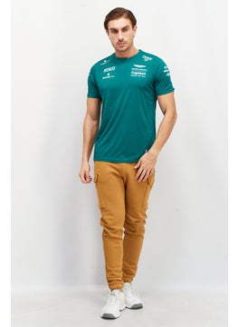 Aston Martin Men Sportswear Fit Short Sleeve Training T-Shirt, Green  - Image 3